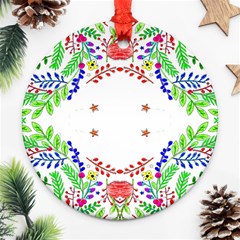 Holiday Festive Background With Space For Writing Ornament (round) by Nexatart