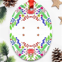 Holiday Festive Background With Space For Writing Ornament (oval) by Nexatart