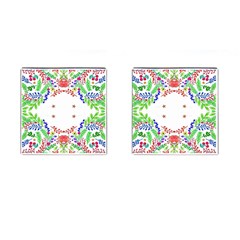 Holiday Festive Background With Space For Writing Cufflinks (square) by Nexatart