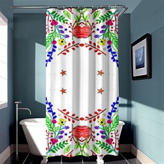 Holiday Festive Background With Space For Writing Shower Curtain 36  X 72  (stall)  by Nexatart