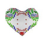 Holiday Festive Background With Space For Writing Standard 16  Premium Heart Shape Cushions Front