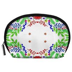 Holiday Festive Background With Space For Writing Accessory Pouches (large)  by Nexatart