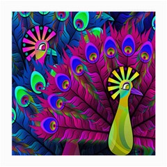 Peacock Abstract Digital Art Medium Glasses Cloth (2-side) by Nexatart