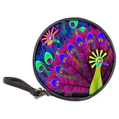 Peacock Abstract Digital Art Classic 20-cd Wallets by Nexatart