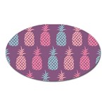 Pineapple Pattern  Oval Magnet Front