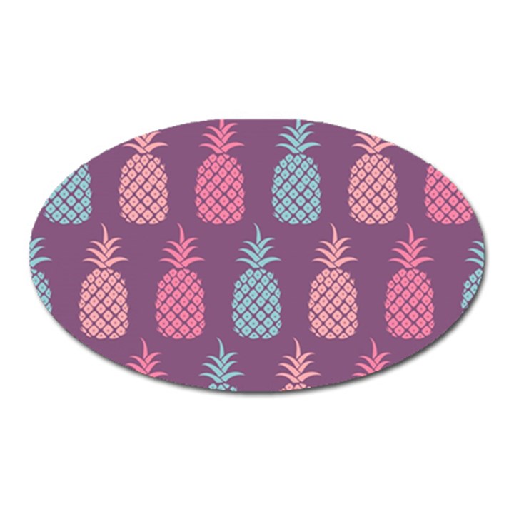 Pineapple Pattern  Oval Magnet