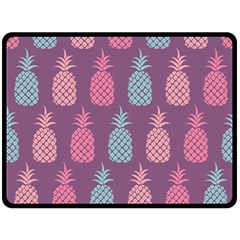 Pineapple Pattern  Fleece Blanket (large)  by Nexatart