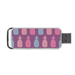 Pineapple Pattern  Portable Usb Flash (two Sides) by Nexatart