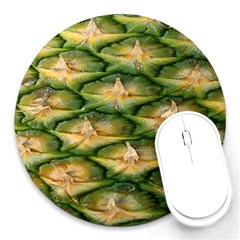 Pineapple Pattern Round Mousepads by Nexatart