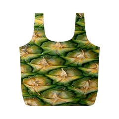 Pineapple Pattern Full Print Recycle Bags (m)  by Nexatart