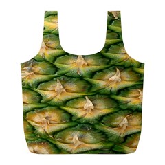 Pineapple Pattern Full Print Recycle Bags (l)  by Nexatart