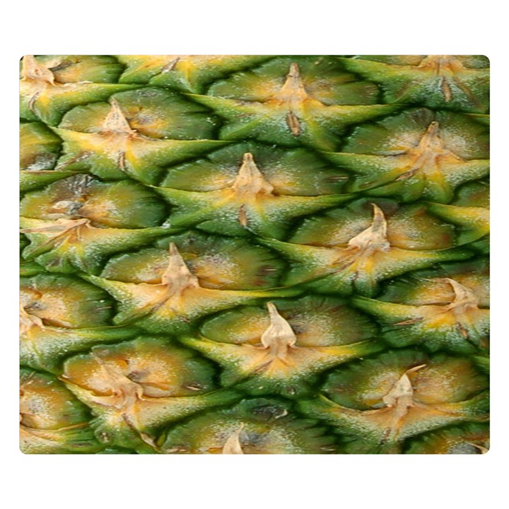 Pineapple Pattern Double Sided Flano Blanket (Small) 