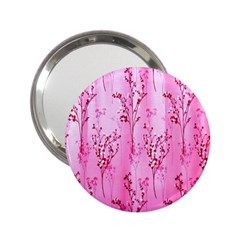 Pink Curtains Background 2 25  Handbag Mirrors