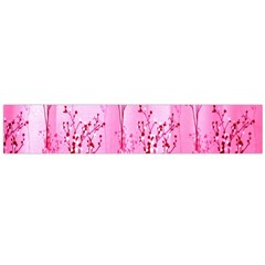 Pink Curtains Background Flano Scarf (large) by Nexatart