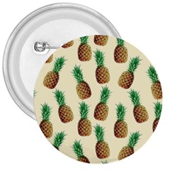 Pineapple Wallpaper Pattern 3  Buttons by Nexatart