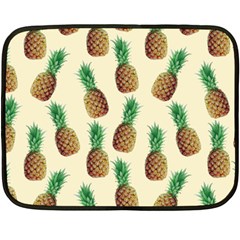 Pineapple Wallpaper Pattern Fleece Blanket (mini) by Nexatart