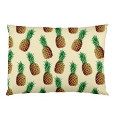 Pineapple Wallpaper Pattern Pillow Case (two Sides) by Nexatart