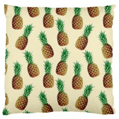 Pineapple Wallpaper Pattern Large Cushion Case (one Side) by Nexatart