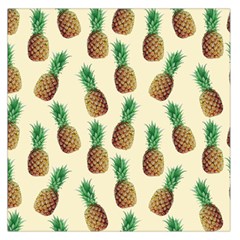 Pineapple Wallpaper Pattern Large Satin Scarf (square) by Nexatart