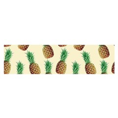 Pineapple Wallpaper Pattern Satin Scarf (oblong) by Nexatart