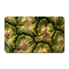 Pineapple Fruit Close Up Macro Magnet (rectangular) by Nexatart