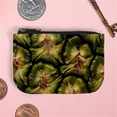 Pineapple Fruit Close Up Macro Mini Coin Purses by Nexatart