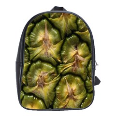 Pineapple Fruit Close Up Macro School Bags(large)  by Nexatart