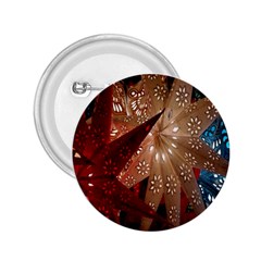 Poinsettia Red Blue White 2 25  Buttons by Nexatart