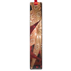 Poinsettia Red Blue White Large Book Marks by Nexatart