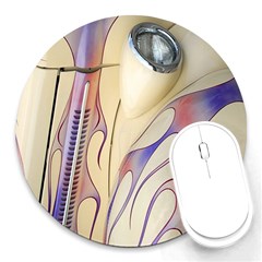 Pin Stripe Car Automobile Vehicle Round Mousepads