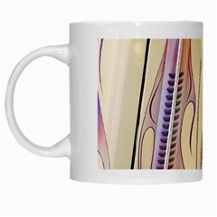 Pin Stripe Car Automobile Vehicle White Mugs