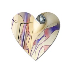 Pin Stripe Car Automobile Vehicle Heart Magnet