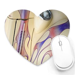 Pin Stripe Car Automobile Vehicle Heart Mousepads by Nexatart