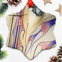 Pin Stripe Car Automobile Vehicle Ornament (snowflake) by Nexatart