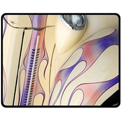 Pin Stripe Car Automobile Vehicle Double Sided Fleece Blanket (Medium) 