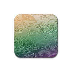 Plants Nature Botanical Botany Rubber Coaster (square)  by Nexatart