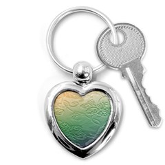 Plants Nature Botanical Botany Key Chains (heart)  by Nexatart