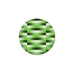 Pinstripes Green Shapes Shades Golf Ball Marker (4 Pack) by Nexatart