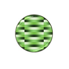 Pinstripes Green Shapes Shades Hat Clip Ball Marker by Nexatart