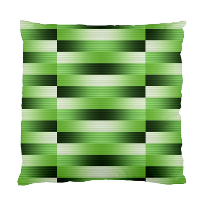 Pinstripes Green Shapes Shades Standard Cushion Case (One Side)