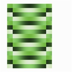 Pinstripes Green Shapes Shades Small Garden Flag (two Sides) by Nexatart