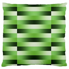 Pinstripes Green Shapes Shades Standard Flano Cushion Case (one Side) by Nexatart