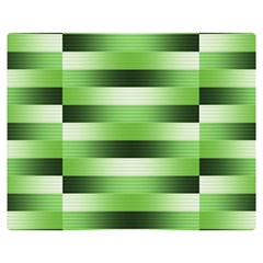 Pinstripes Green Shapes Shades Double Sided Flano Blanket (medium)  by Nexatart