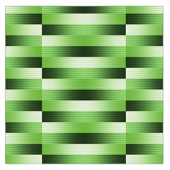 Pinstripes Green Shapes Shades Large Satin Scarf (square) by Nexatart