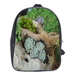 Plant Succulent Plants Flower Wood School Bags(large)  by Nexatart