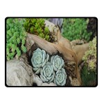 Plant Succulent Plants Flower Wood Fleece Blanket (Small) 50 x40  Blanket Front