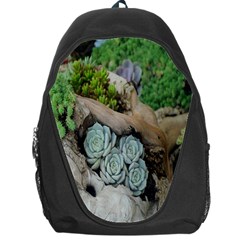 Plant Succulent Plants Flower Wood Backpack Bag by Nexatart