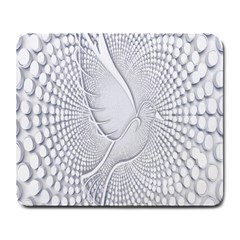 Points Circle Dove Harmony Pattern Large Mousepads