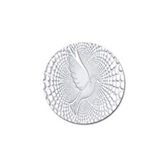 Points Circle Dove Harmony Pattern Golf Ball Marker (4 pack)