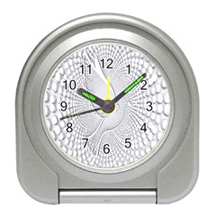 Points Circle Dove Harmony Pattern Travel Alarm Clocks